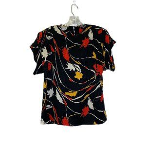 Christian Dior 80's Abstract Silk Blouse